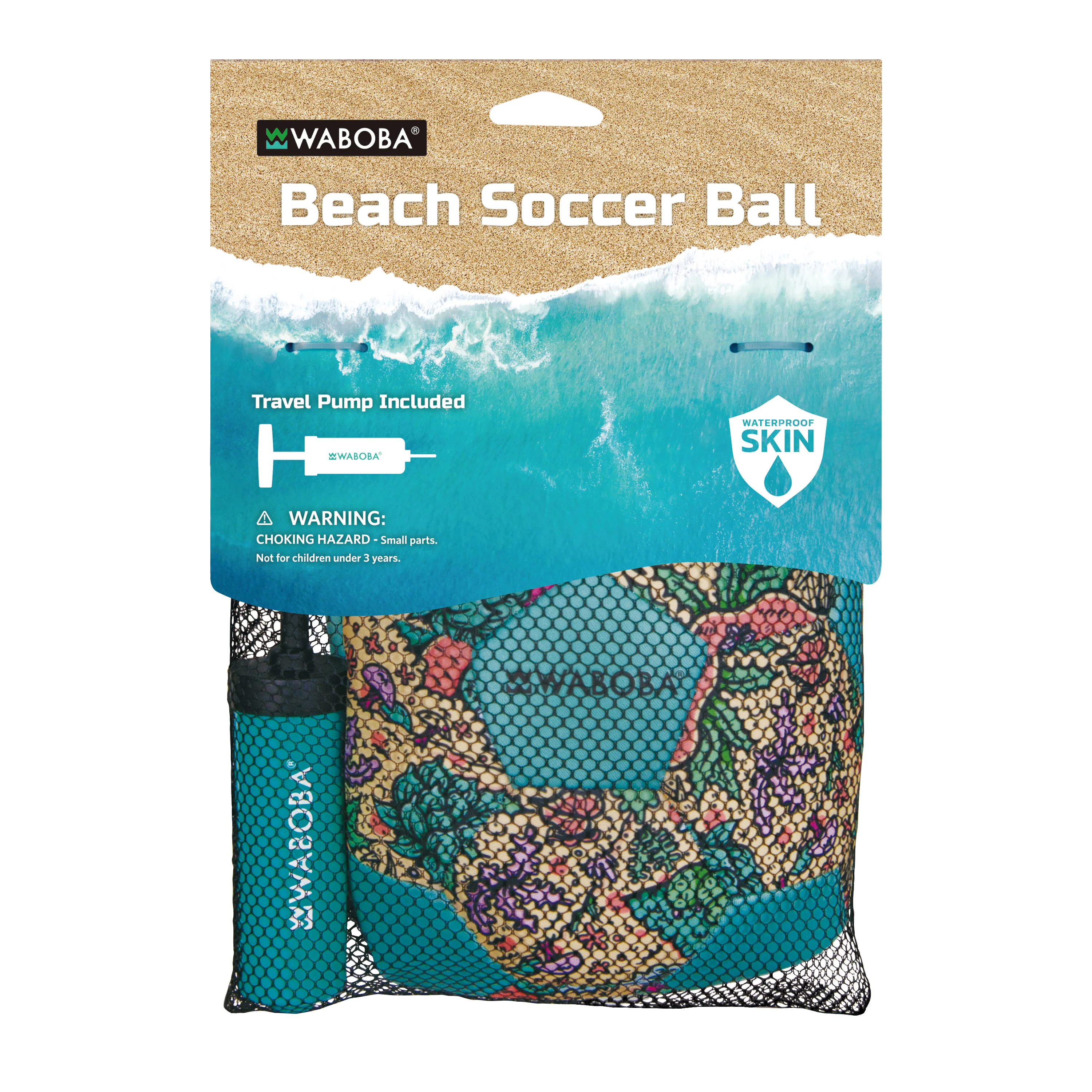 Beach Soccer Ball + Pump - Image 5